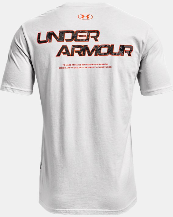 Men's UA ABC Camo Fill Wordmark Short Sleeve in Gray image number 5